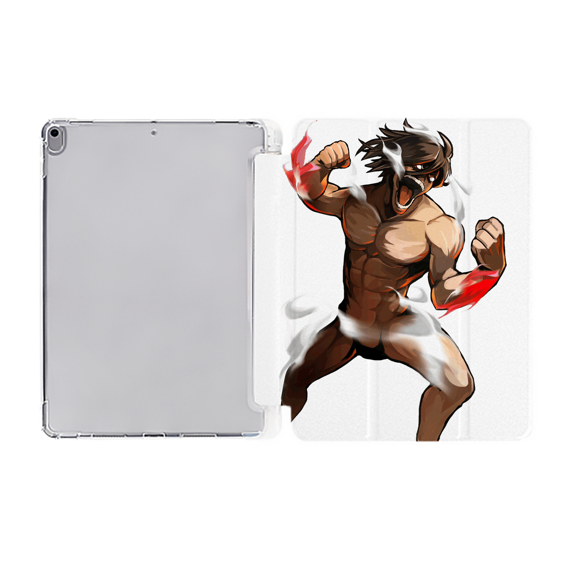 （画像用） 進撃の巨人 Attack on Titan IPad ケース ペン収納付き 三つ折りスタンド PUレザー×シリコン 対応機種9.5/10.5/10.9インチ